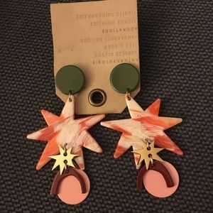 Anthro star drop earrings NWT ⭐️